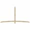 Ekena Millwork Bellingham Rough Sawn Timber Gable Bracket, Douglas Fir, 108"W x 58"H x 2"D x 4"F, 13/12 Pitch GBW108X58X0204BEL00RDF - alternate 1